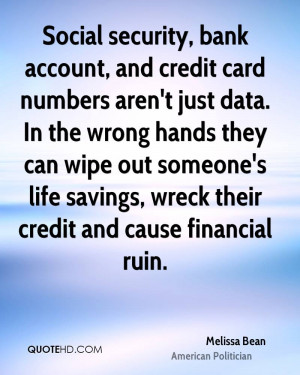 Social security, bank account, and credit card numbers aren't just ...