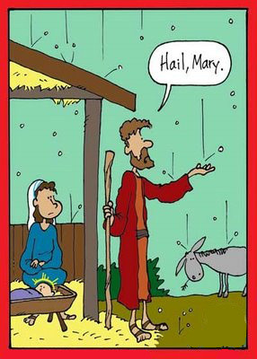 Funny Hail Mary Cartoon Picture Image Joseph Christmas Jesus
