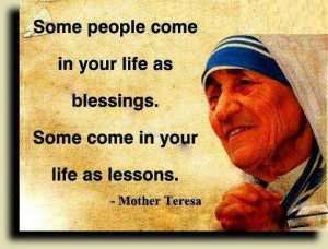 Mother Teresa...a true earthly saint.