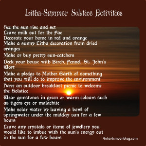 ... Ways to Celebrate Litha! How will you celebrate the summer solstice