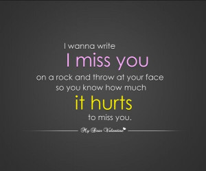 Husband I miss you, but funny quote