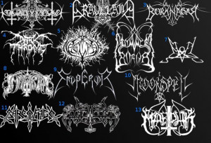 black metal logos