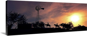 Sunset Cowboys Texas