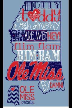 Hotty Toddy Gosh Almighty: Ole Miss Dorm Decor