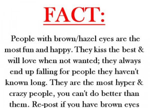 brown eyes, fact, facts, kiss, people, so true