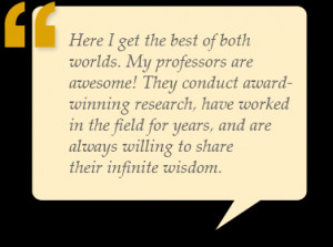 was looking for a major that applied my two interests.