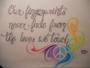 Fingerprints Quote Tattoo Design by PrissyChrissy