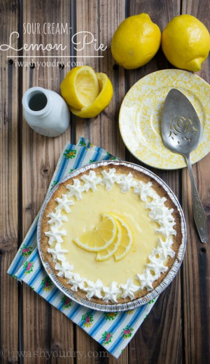Dinner, Sour Cream, Pies Recipe, Tastepin Holiday, Cream Lemon, Lemon ...