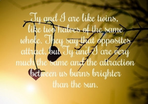 would never let somebody say that they're me. That would be the ...