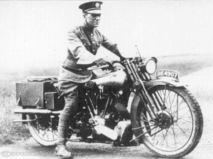 Lawrence of Arabia on a Brough Superior.