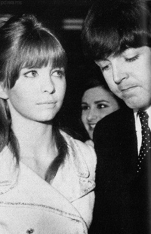 March 24, 1966 - Jane Asher and Paul McCartney arriving at the London ...