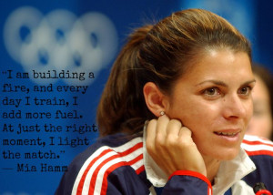 Mia Hamm on fuel to the fire
