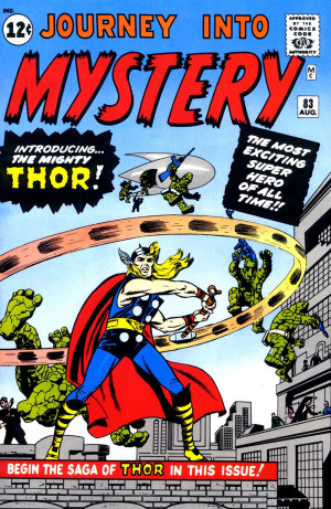 The first appearance of Lee and Kirby's Thor