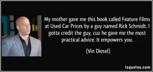 Vin Diesel Love Quotes Amazing cute love mind blowing