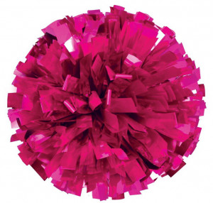 Dance Pom Poms Solid Color Metallic 4” picture