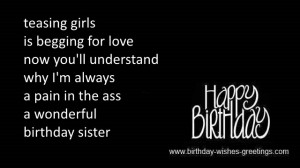 birthday greetings for my sister -