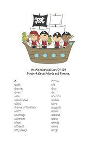 An alphabetical list of 794 pirate words and phrases! FREEBIE