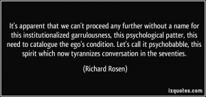 we can't proceed any further without a name for this institutionalized ...