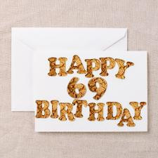 69th birthday card for a cookie lover Greeting Car for