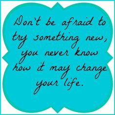 try something new fear hold