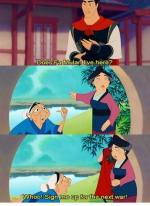 Mulan- movie quote