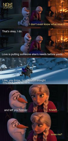 Anna and Olaf from Frozen ~ What True Love Is More