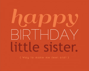 Little Sister Funny Birthday Cards
