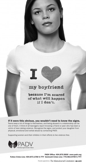 love my boyfriend because I'm scared of what will happen if I don't.