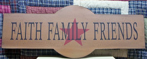Details about PRIMITIVE WOOD SIGN, 3 SAYINGS, MUSTARD, BLACK & RED