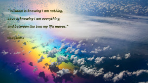 Wisdom is knowing I am nothing, Love ….. 