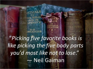 ... five favourite books? This is what Neil Gaiman thinks about that