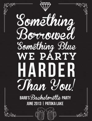 Bachelorette Party Logo Bachelorette party t-shirt