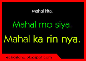 Mahal Kita Quotes Tagalog