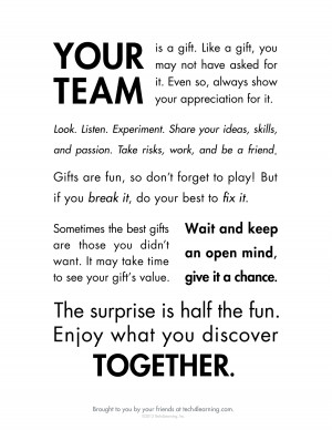 Appreciation Quotes For Team Your team is a gift.