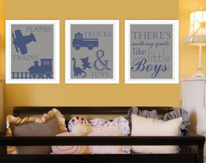 ... boys,Blue,Boy Nursery-Kids Inspirational-Quote-Typography-Little Boy