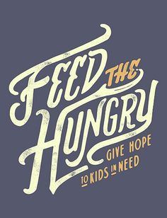 This piece boldly captures the epitome of Feed my Starving Children, a ...