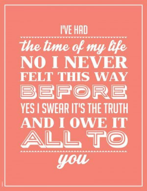 Dirty Dancing Printable Poster Music quote letter size poster I Had ...