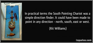 ... could have been made to point in any direction - north, south, east or