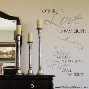 ... wall quote can add just the right touch to your bedroom’s decor