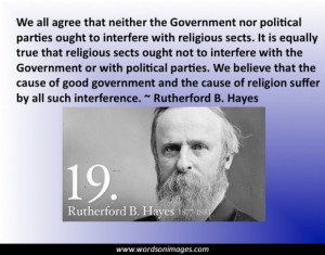 Rutherford b hayes quotes