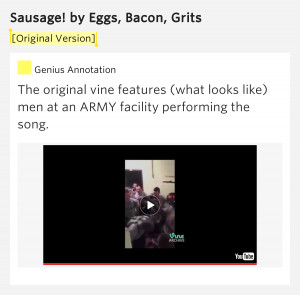 Original Version] – Sausage! by Eggs, Bacon, Grits