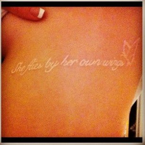 she flies by her own wings..