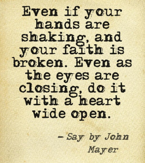 Hand Shaking Broken Faith Open your Heart Beautiful Quotes and ...