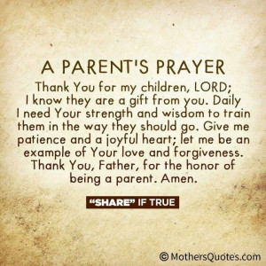 Parent's Prayer