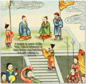 ... of bad clothes and bad food, it is idle talking to. ~ Confucius