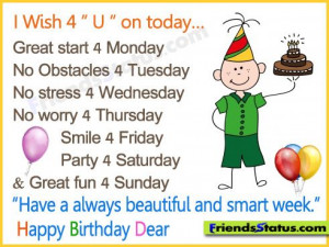 status for pinterest | images of short funny happy birthday quotes ...