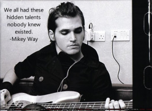 Mikey Way quote by TheHoodedSilhouette