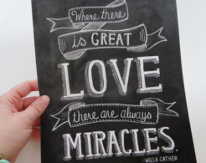 ... Quote Print - Love Quote Print - Chalkboard Art - Chalk Art