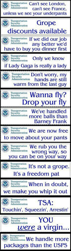 TSA ONE-Liner jokes