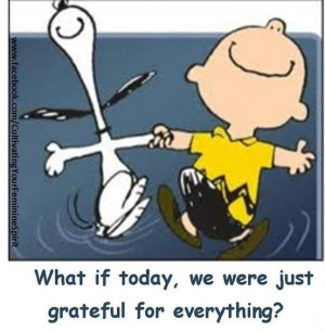 when you look at charlie brown and snoopy doing their happy dance it ...